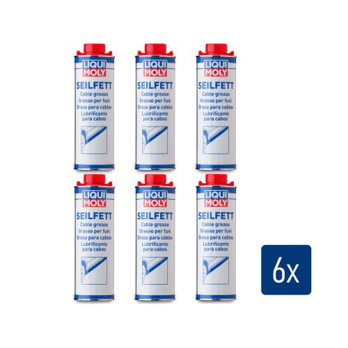 6x LIQUI MOLY Seilfett 1 Liter Dose - Hohlraumversiegelung -Art.Nr. 6173