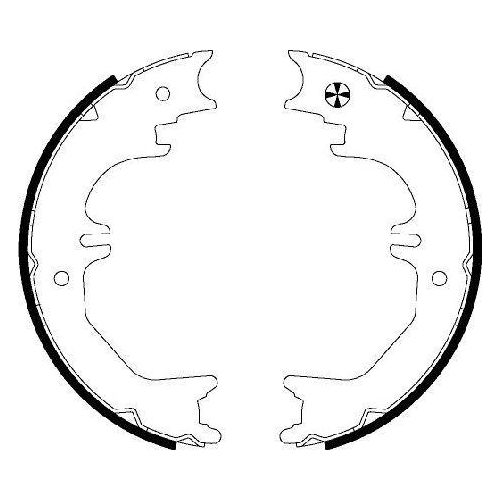 TEXTAR Bremsbackensatz, Feststellbremse 91066200