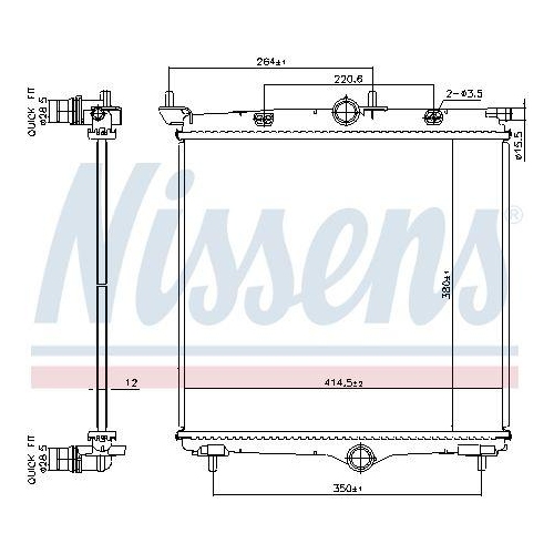 NISSENS K&uuml;hler, Motork&uuml;hlung 607031