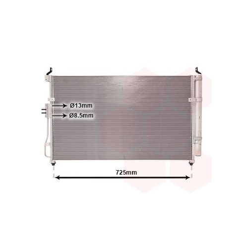 VAN WEZEL Kondensator, Klimaanlage 83005111