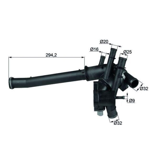 MAHLE Thermostat, Kühlmittel BEHR TI 19 109