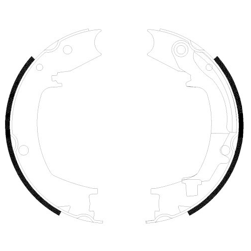 TEXTAR Bremsbackensatz, Feststellbremse 91066400