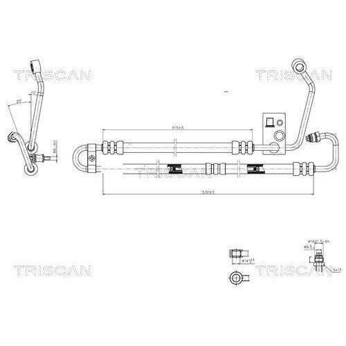 TRISCAN Hydraulikschlauch, Lenkung 8516 11004