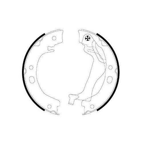 TEXTAR Bremsbackensatz, Feststellbremse 91066500