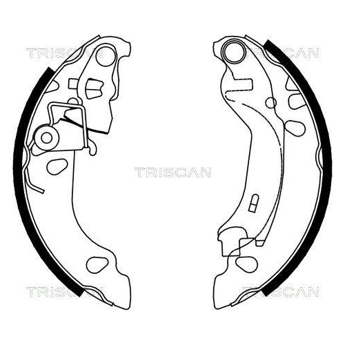 TRISCAN Bremsbackensatz