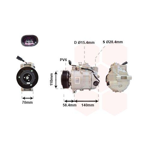 VAN WEZEL Kompressor, Klimaanlage 5800K265