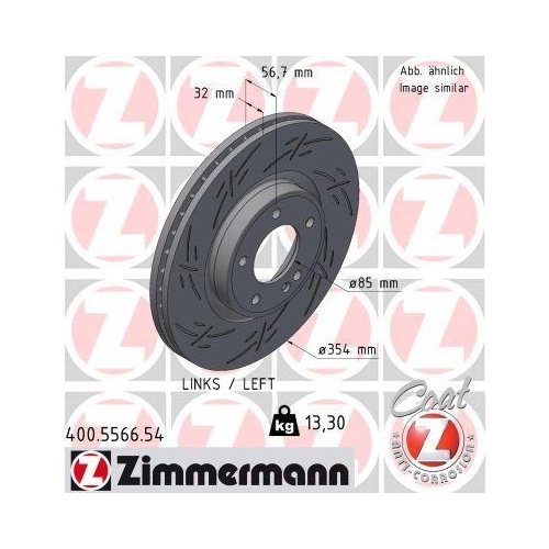 ZIMMERMANN Bremsscheibe BLACK Z 400.5566.54