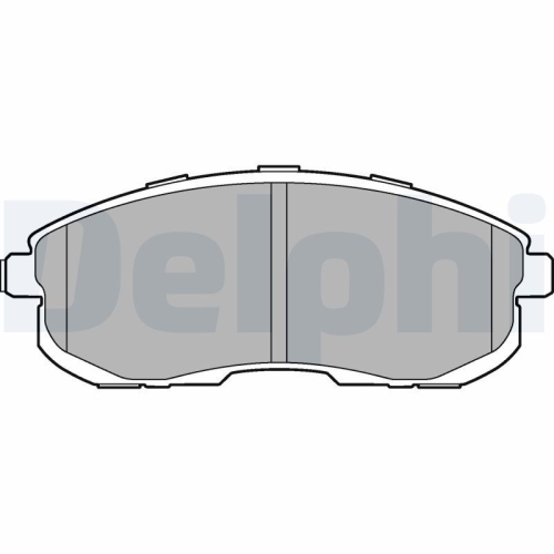 DELPHI Bremsbelagsatz, Scheibenbremse LP3245