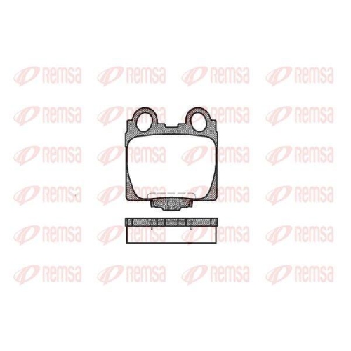REMSA Bremsbelagsatz, Scheibenbremse 0743.04