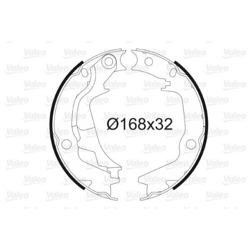 VALEO Bremsbackensatz, Feststellbremse 564138