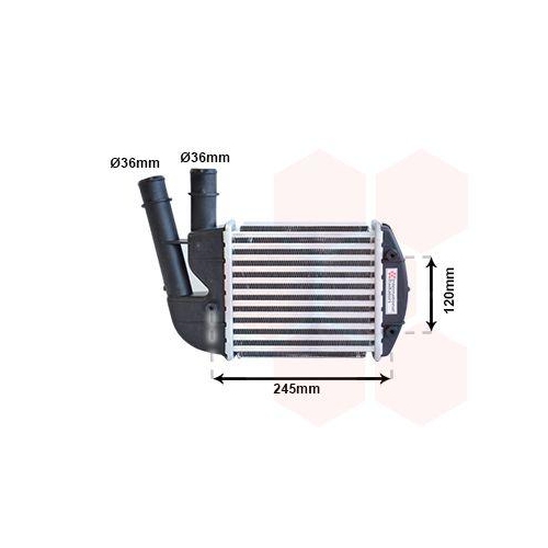 VAN WEZEL Ladeluftk&uuml;hler 17004340