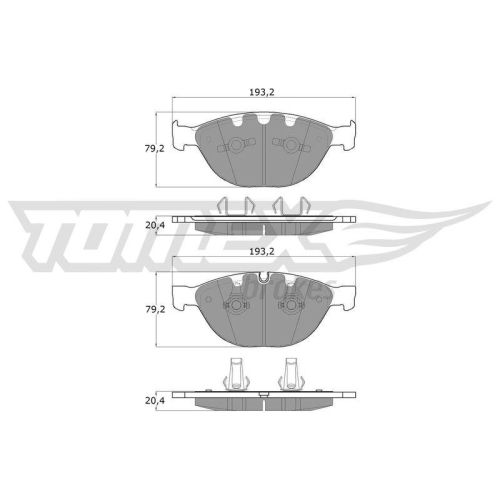 TOMEX Brakes Bremsbelagsatz, Scheibenbremse TX 17-37