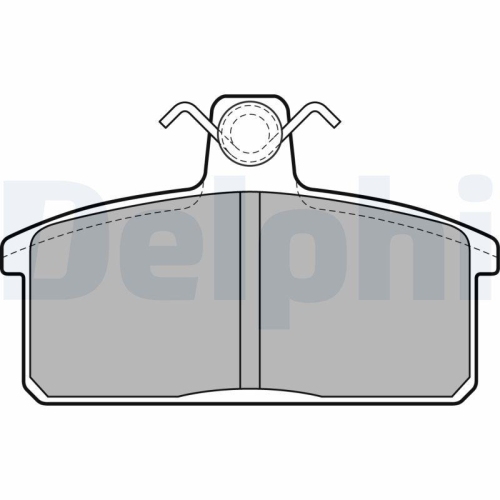 DELPHI Bremsbelagsatz, Scheibenbremse LP1201
