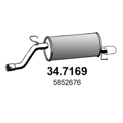 ASSO Endschalld&auml;mpfer 34.7169