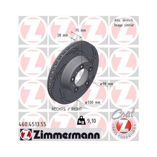 ZIMMERMANN Bremsscheibe BLACK Z 460.4513.55
