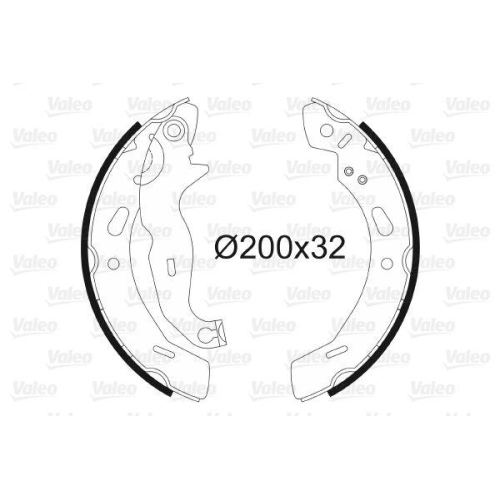 VALEO Bremsbackensatz 564139