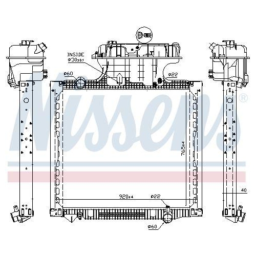 NISSENS K&uuml;hler, Motork&uuml;hlung 628756