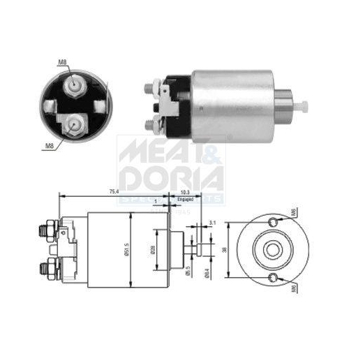 MEAT & DORIA Magnetschalter, Starter 46178
