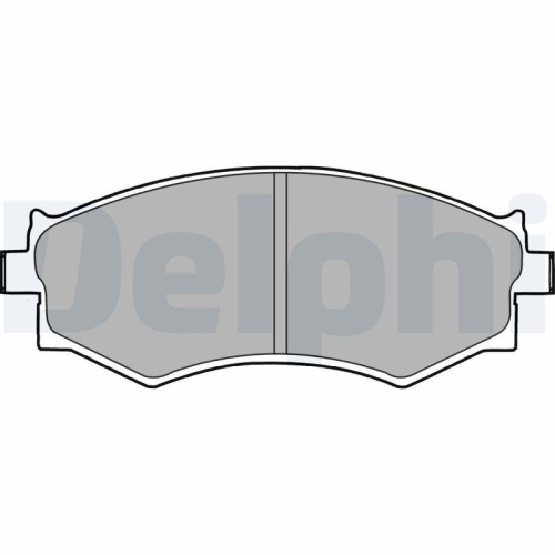 DELPHI Bremsbelagsatz, Scheibenbremse LP1228