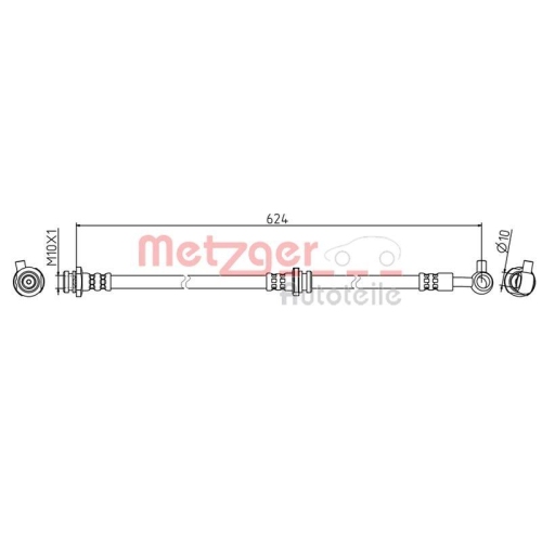 METZGER Bremsschlauch 4111834