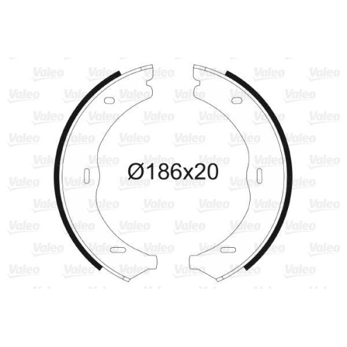VALEO Bremsbackensatz, Feststellbremse 564145