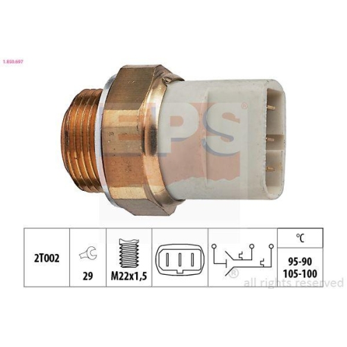 EPS Temperaturschalter, K&uuml;hlerl&uuml;fter Made in Italy - OE Equivalent 1.850.697