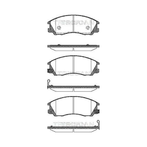 TRISCAN Bremsbelagsatz, Scheibenbremse 8110 43019