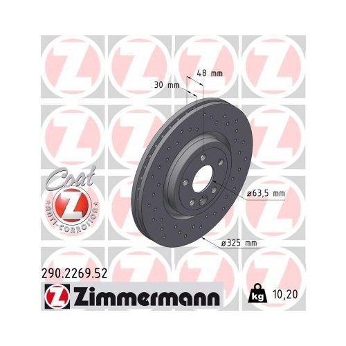 ZIMMERMANN Bremsscheibe SPORT Z 290.2269.52