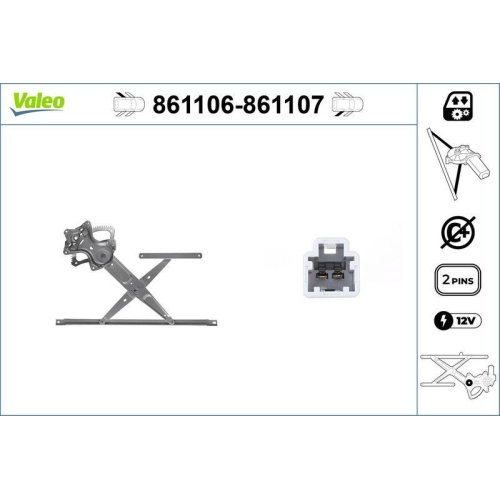 VALEO Fensterheber 861107