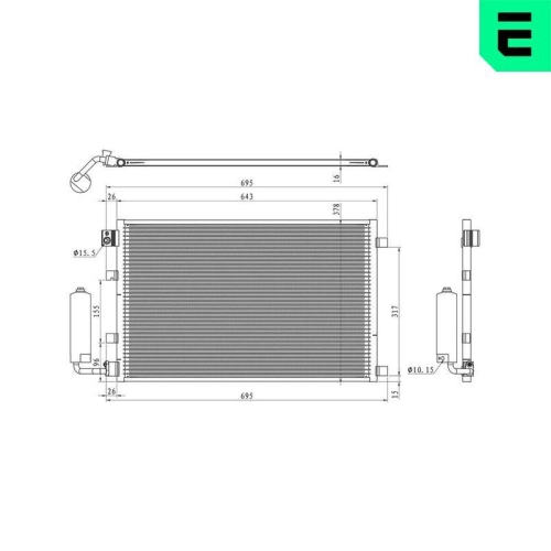 ERA Kondensator, Klimaanlage 667298