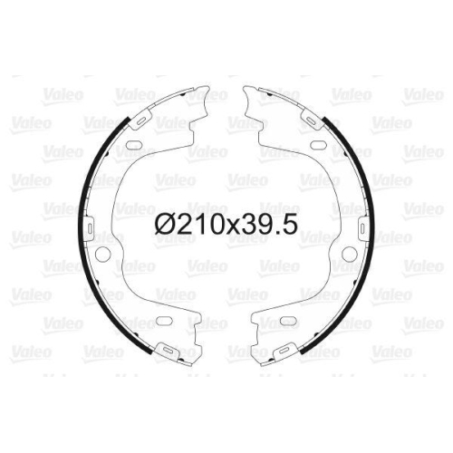 VALEO Bremsbackensatz, Feststellbremse 564167