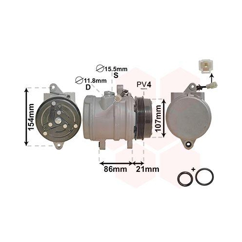 VAN WEZEL Kompressor, Klimaanlage *** IR PLUS *** 8100K079