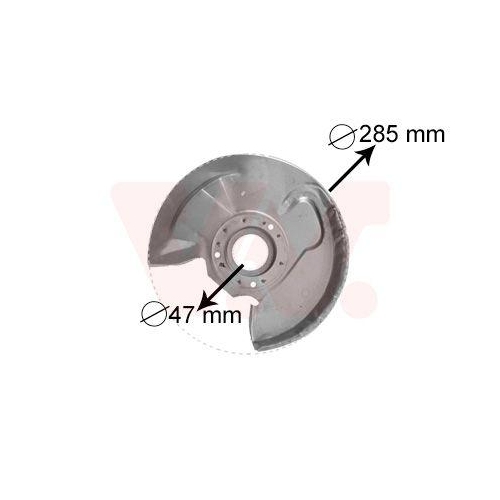 VAN WEZEL Spritzblech, Bremsscheibe 3758371