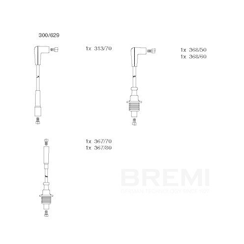 BREMI Z&uuml;ndleitungssatz 300/629