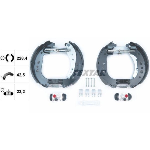 TEXTAR Bremsbackensatz Shoe Kit Pro 84081700