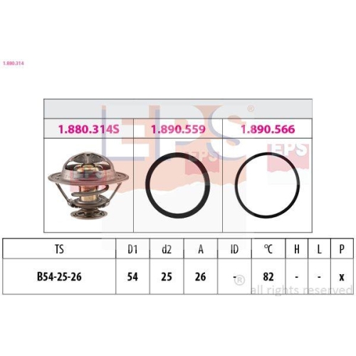 EPS Thermostat, K&uuml;hlmittel Made in Italy - OE Equivalent