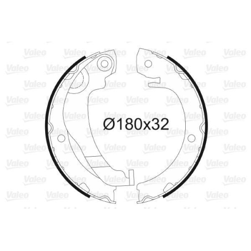 VALEO Bremsbackensatz, Feststellbremse 564183
