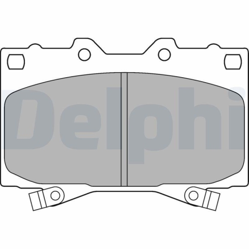 DELPHI Bremsbelagsatz, Scheibenbremse LP1308