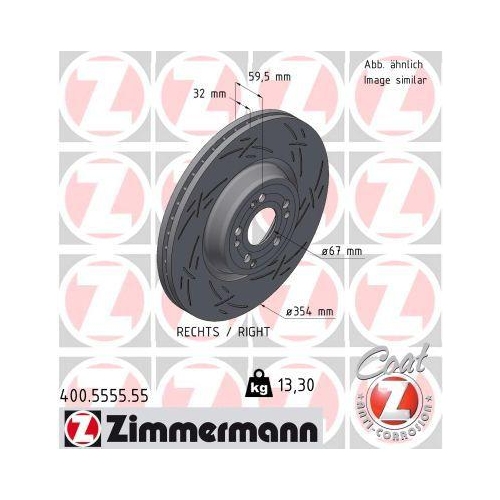 ZIMMERMANN Bremsscheibe BLACK Z 400.5555.55