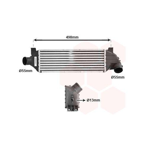 VAN WEZEL Ladeluftk&uuml;hler 18004315