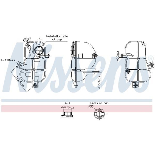 NISSENS Ausgleichsbeh&auml;lter, K&uuml;hlmittel ** FIRST FIT ** 996253