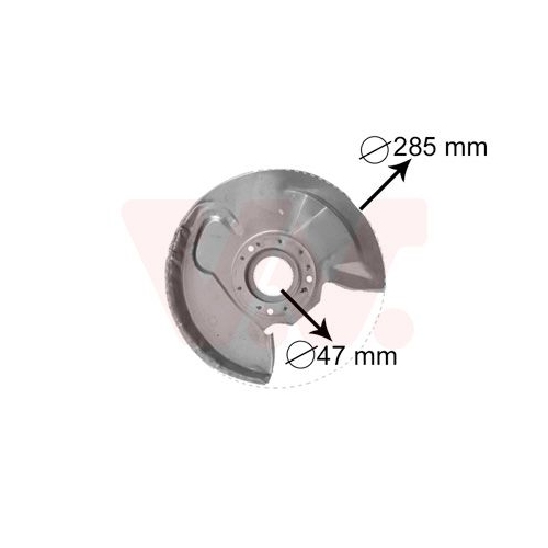 VAN WEZEL Spritzblech, Bremsscheibe 3758372