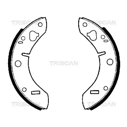 TRISCAN Bremsbackensatz