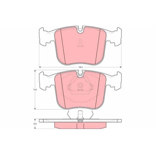 TRW Bremsbelagsatz, Scheibenbremse GDB1118