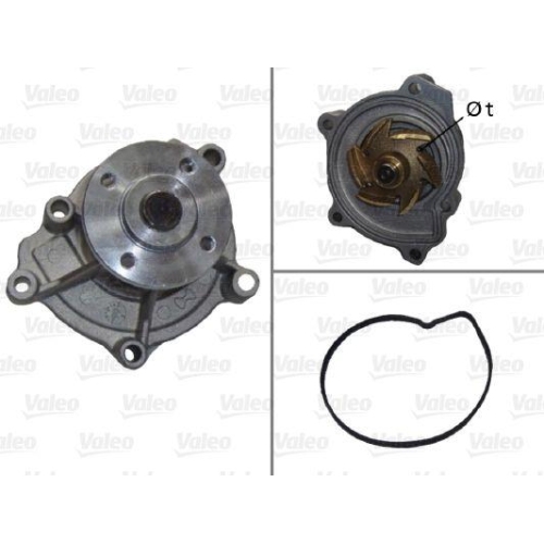 VALEO Wasserpumpe, Motork&uuml;hlung 506678
