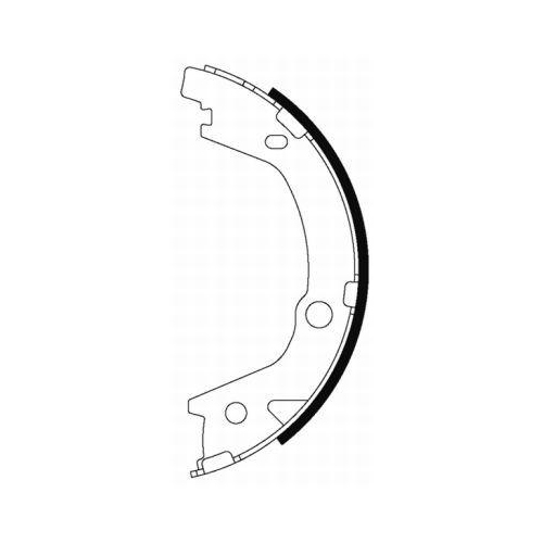 TEXTAR Bremsbackensatz, Feststellbremse 91070700