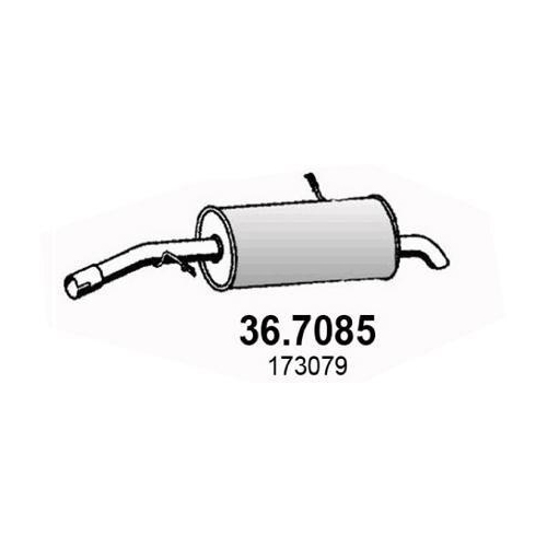 ASSO Endschalld&auml;mpfer 36.7085