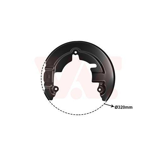 VAN WEZEL Spritzblech, Bremsscheibe 1968371