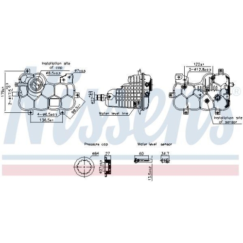 NISSENS Ausgleichsbeh&auml;lter, K&uuml;hlmittel ** FIRST FIT ** 996316