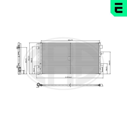 ERA Kondensator, Klimaanlage 667359